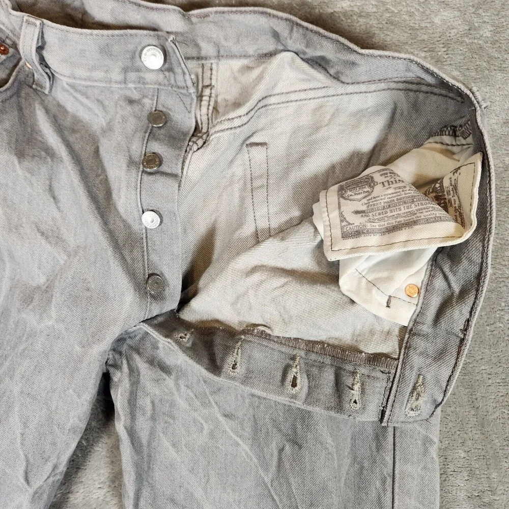 Levi's 501XX Jeans Men's 34X29 (Tag‎ 36X30) Straight Fit Greystone Marble